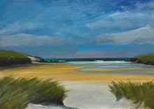 " Porthcothan from the dune" - Original Painting